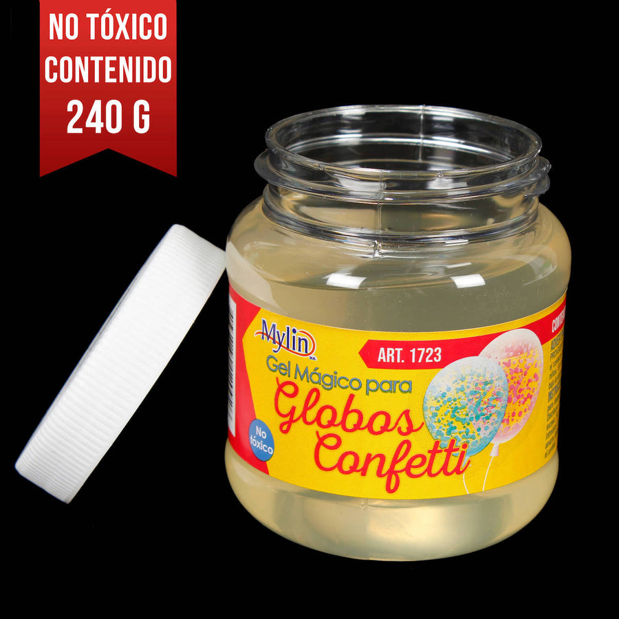Art.1723 Gel Para Globos Confetti 240g 1pz