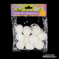 Art.1760 Guía Pom Poms 4cm 1.5m 10pz