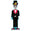 Fantasías Miguel Art.1898 Catrín Clásico Grande 68x23x10cm 1pz Catrin