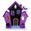 Fantasías Miguel Art.1914 Casa Embrujada Mediana 23.5x21.5x6cm 1pz Multi-Color