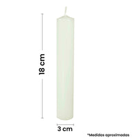Art.2086 Vela Lisa Con Cabeza 18x3cm 1pz