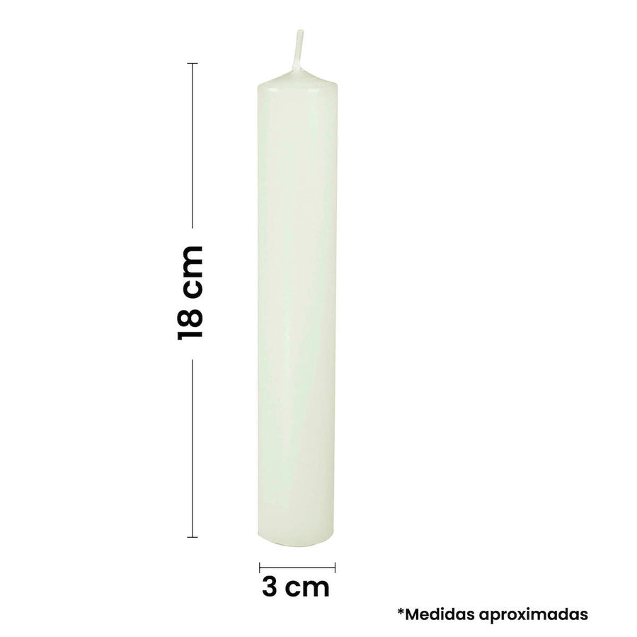 Art.2086 Vela Lisa Con Cabeza 18x3cm 1pz
