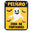 Fantasías Miguel Art.2129 Letrero Peligro 25x20cm 1pz Fantasma