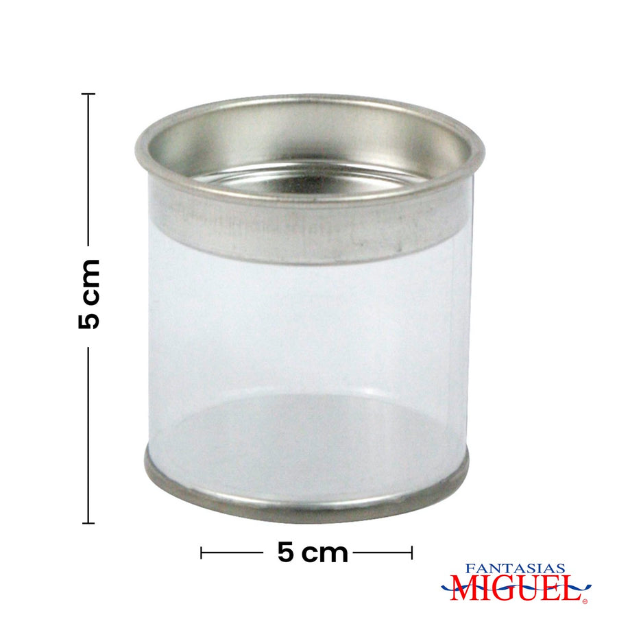 Art.2204 Cilindro Pvc Tapa Metálica 4.7x5cm 1pz