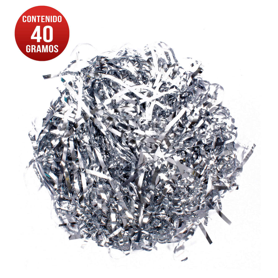 Art.223 Papel Triturado Métalico 40g 1pz