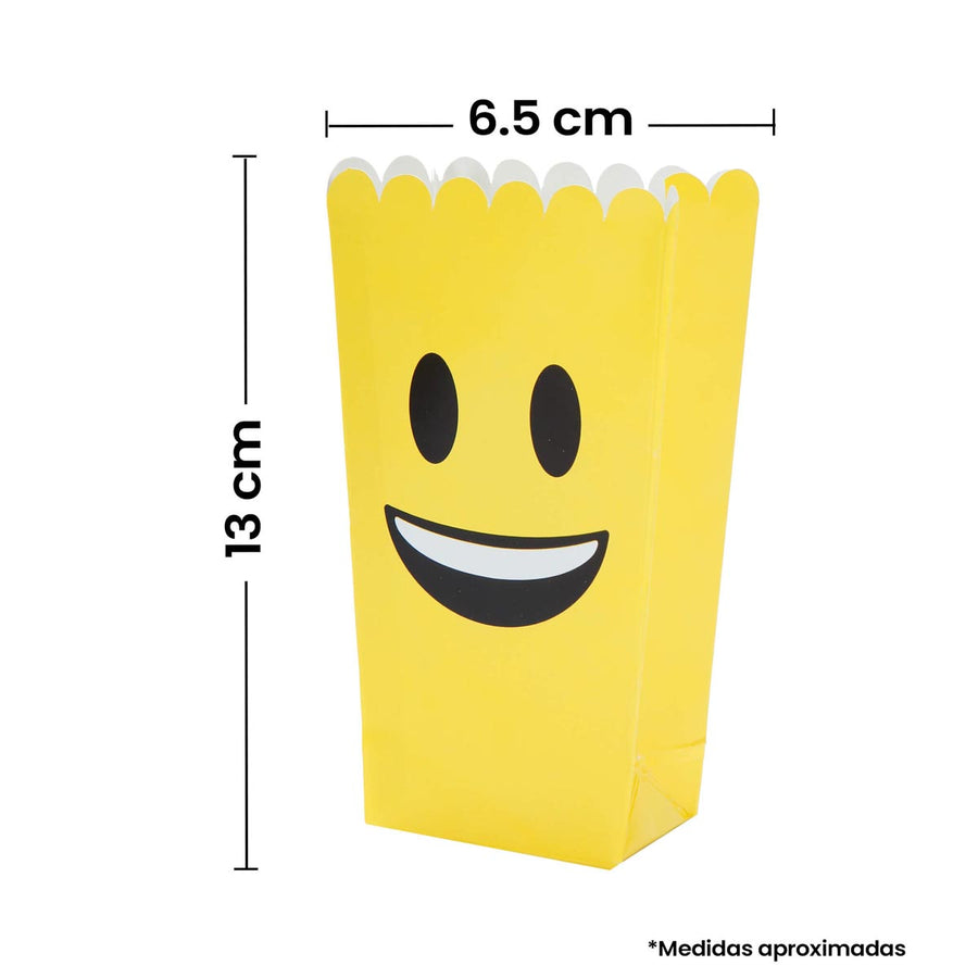 Art.2261 Caja Para Palomitas Emoji 13x7.5x5cm 6pz