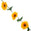 Fantasías Miguel Art.2343 Enredadera Girasol x16 Flores 2.9m 1pz Amarillo