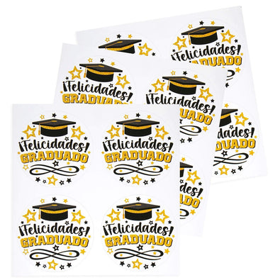 Fantasías Miguel Art.2351 Calcomanía Felicidades Graduado 4.5cm 12pz
