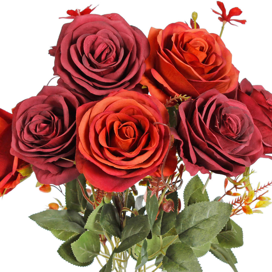 Art.2401 Ramo Fino Rosa x9 Color Especial 43cm 1pz