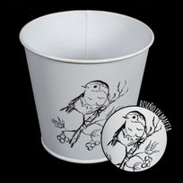 Art.2486 Base Metálica Diseño Con Pájaro 14.6x16cm 1pz