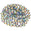 Fantasías Miguel Art.2504 Piedra Para Coser Redonda 12mm 100pz Cristal Ab