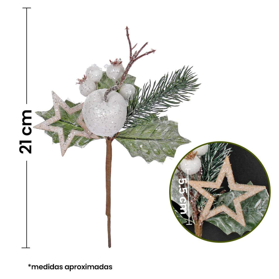 Art.2527 Pick Navidad 21cm 1pz
