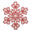 Fantasías Miguel Art.255 Figura Navidad Blanca 12x10.5cm 1pz Copo