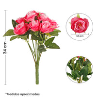 Art.2610 Ramo Rosas Fino X9 24cm 1pz