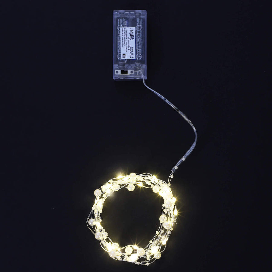 Art.2615 Serie Con Perlas 20 Leds (7mm) Aprox 2m