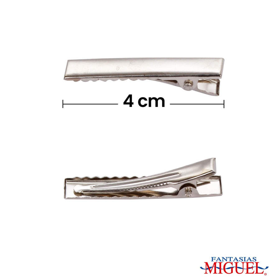 Art.2843 Clip Para Cabello Con Charola 4cm 50pz