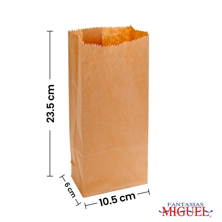 Art.3005 Bolsa Papel Craft 23x10.5x5.5cm 15pz