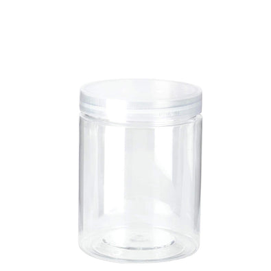 Fantasías Miguel Art.3371 Bote De Plástico Redondo Con Tapa 200ml 8.5x6.5x6.5cm 1pz