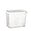 Fantasías Miguel Art.3381 Bote De Plástico Rectangular Con Tapa Chico 600ml 10x12x8cm 1pz Transparente
