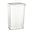 Fantasías Miguel Art.3393 Bote De Plástico Rectangular Con Tapa Mediano 1.250L 19x12x8cm 1pz Transparente