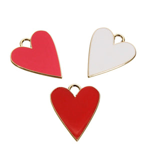 Art.3497 Dije Corazón 27x23mm 3PZ