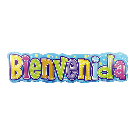 Art.3583 Letrero Bienvenida Colores
