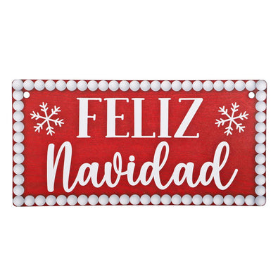 Fantasías Miguel Art.362 Tablita Feliz Navidad 12.5x25cm 1pz