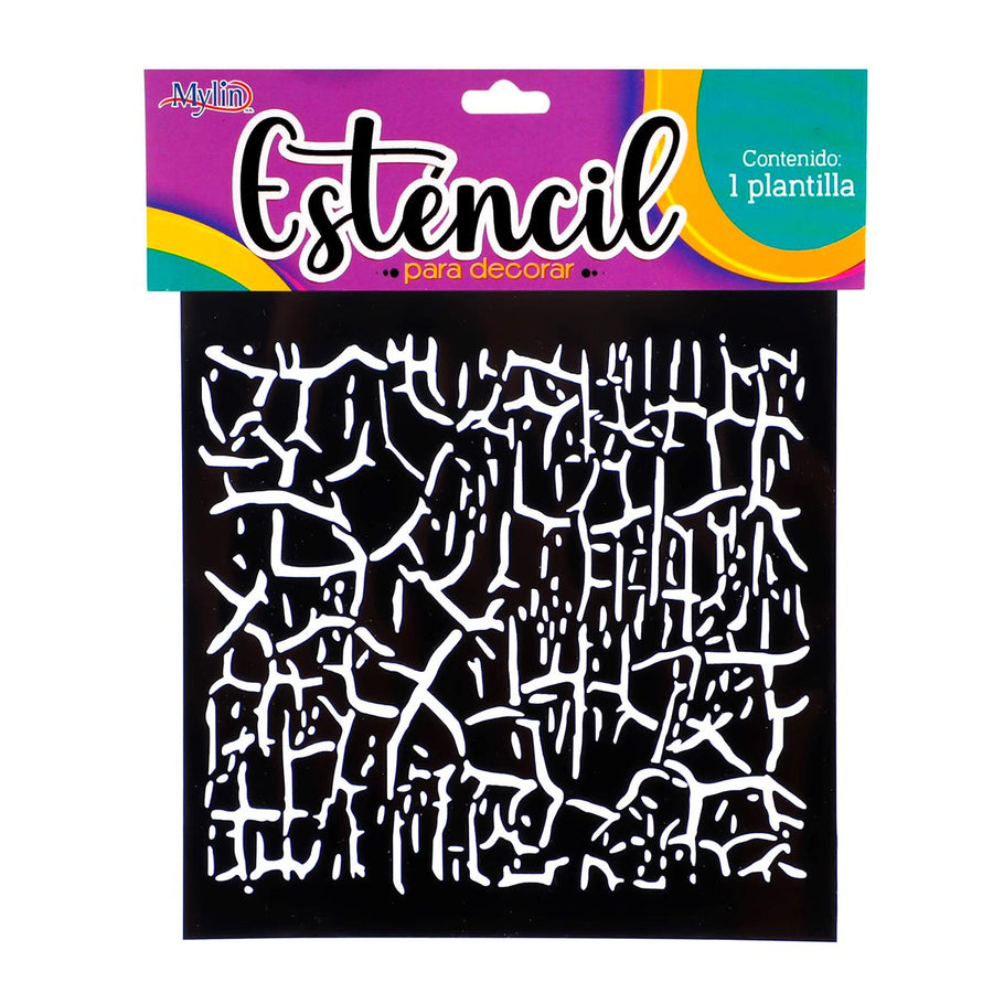 Art.3648 Esténcil Textura Chico 15x15cm 1pz
