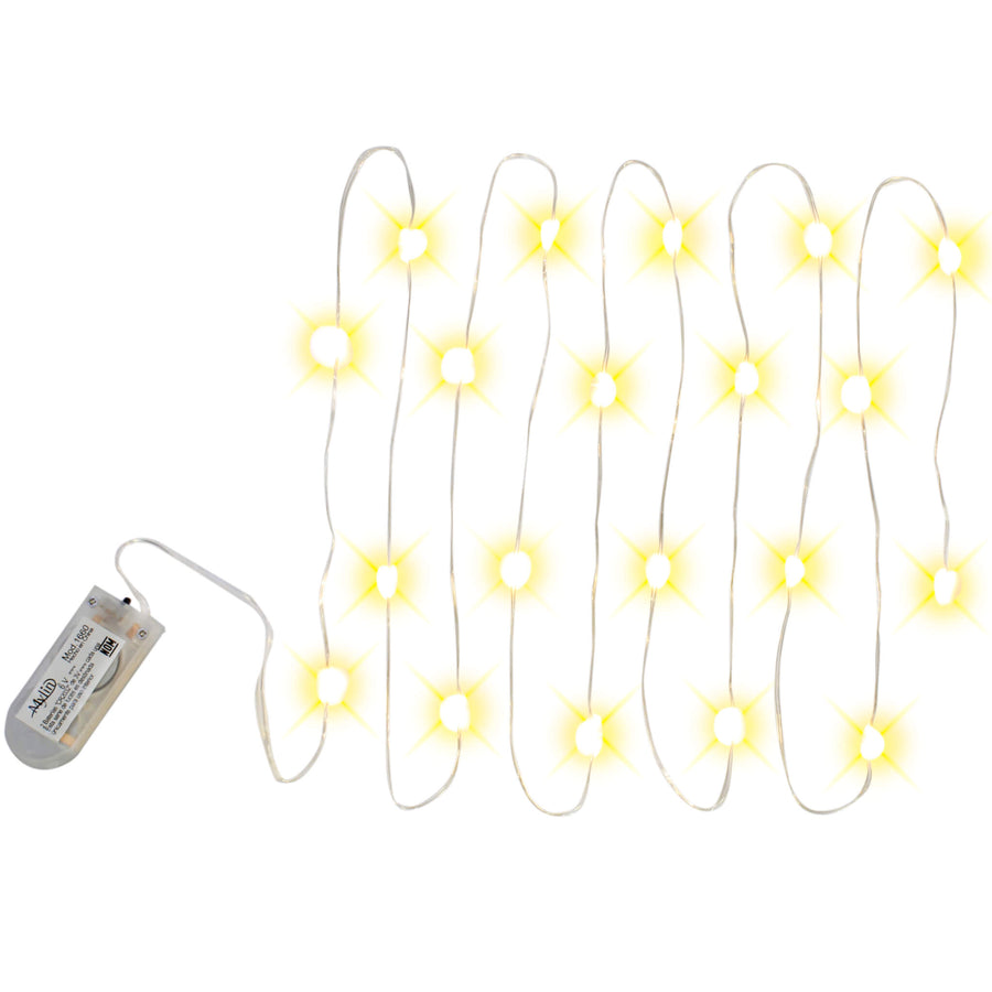Art.3656 Serie 20 Leds (Incluye 2 Baterías Reemplazables) 5mmx5x2.5cm    2m 1pz