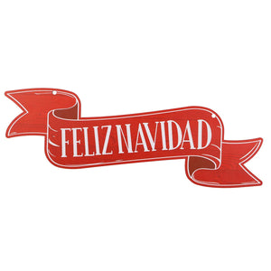 Art.370 Letrero Feliz Navidad 22x50cm 1pz