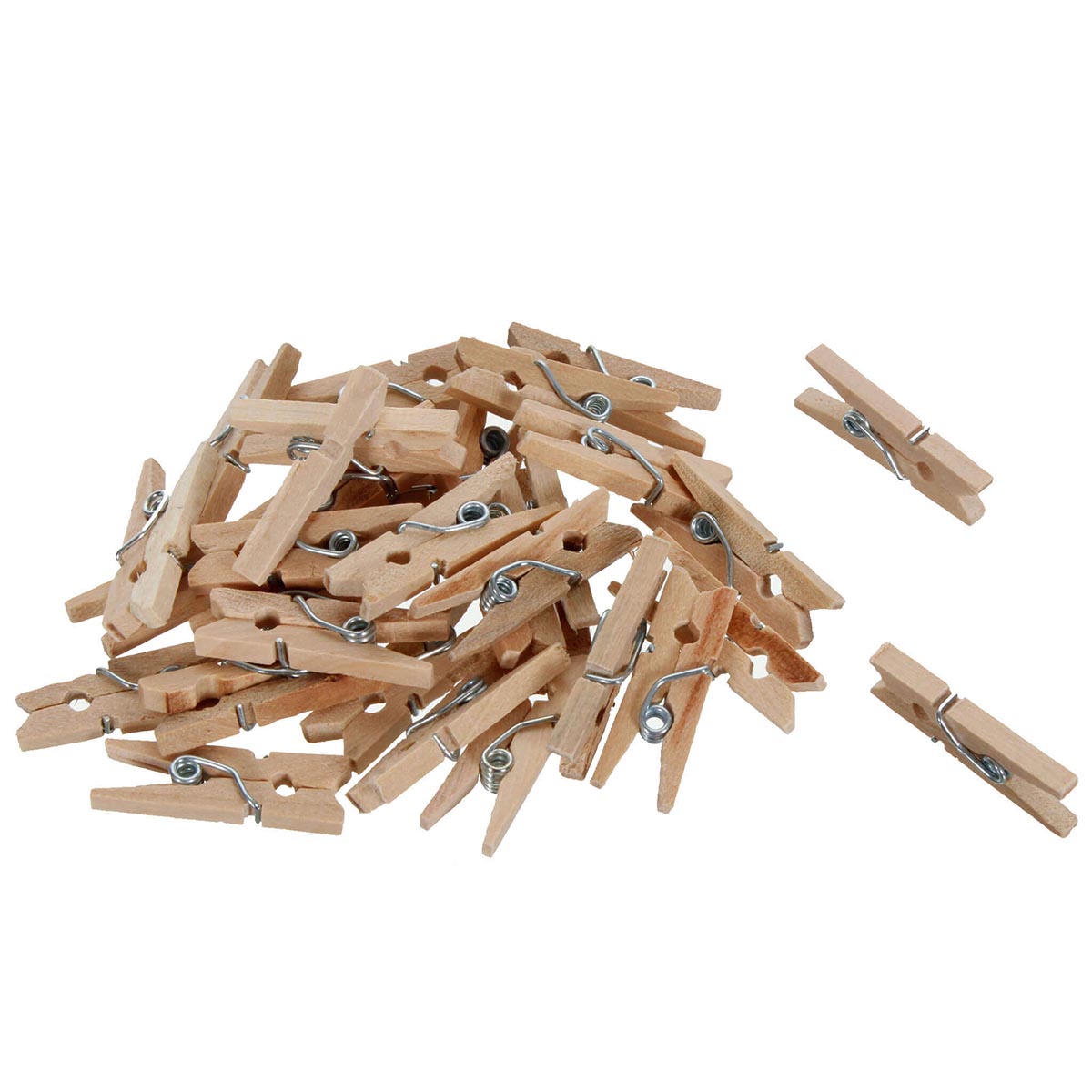 Pinzas mini madera natural 25 mm. Creativity International CIL-WQ8710 —  latiendadelmaestro