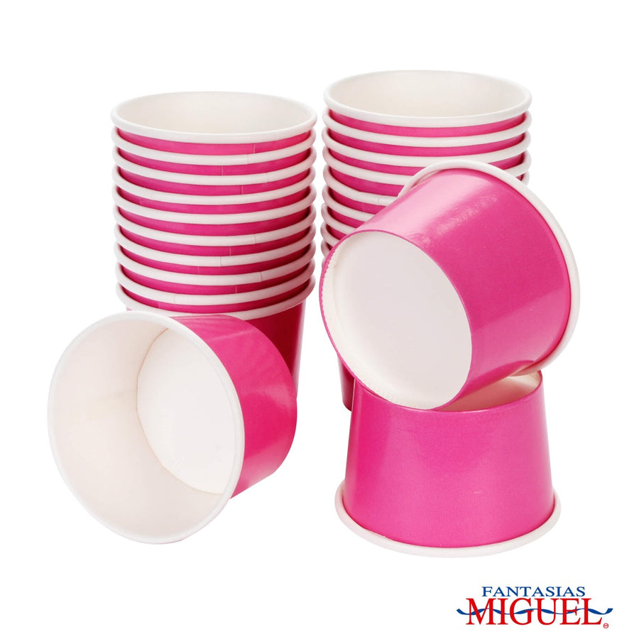 Art.3964 Vaso Color Liso   (Aprox 118ml) 5x7cm 24pz