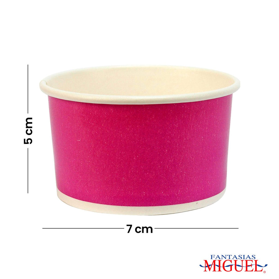 Art.3964 Vaso Color Liso   (Aprox 118ml) 5x7cm 24pz