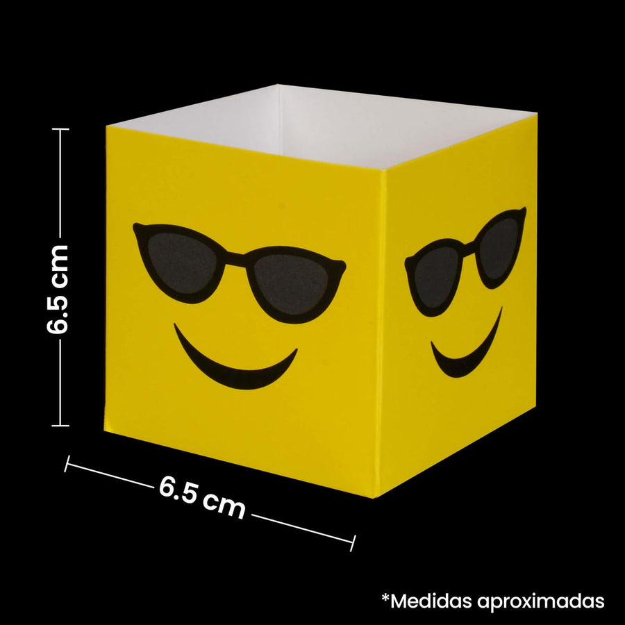Art.4023 Caja Emoji 6.5cm 6pz