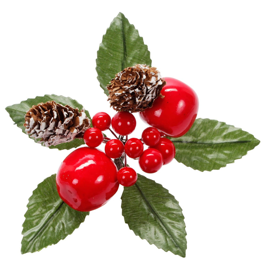 Art.406 Pick Navidad De Frutas 11cm 1pz