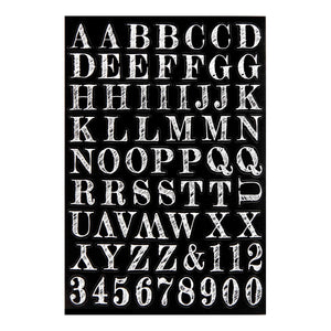 Art.4112 Calcomanía Deslavada Alfabeto