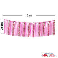 Art.4114 Guía 40 Borlas De Tela 2m 1pz