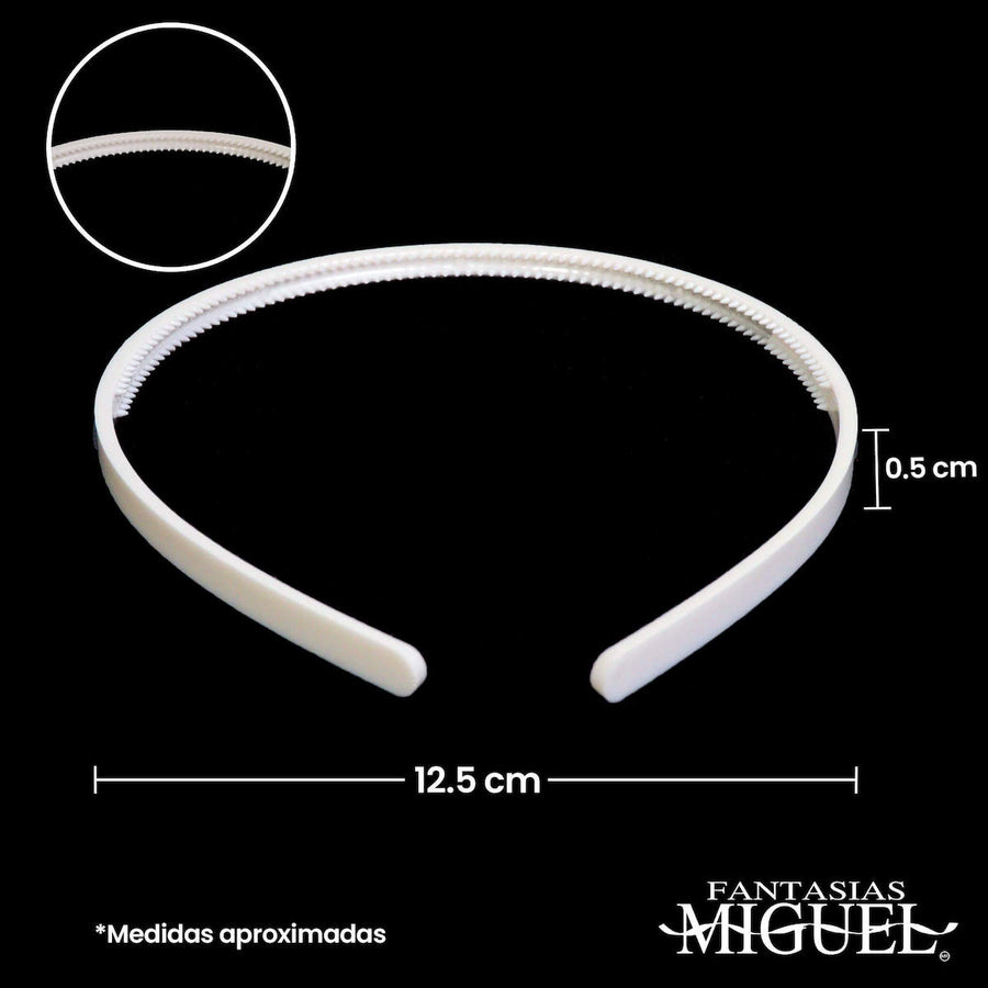 Art.4227 Diadema Dentada 13cmx5.8mm 12pz