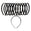 Fantasías Miguel Art.4249 Diadema Dentada 13cmx9mm 12pz Negro
