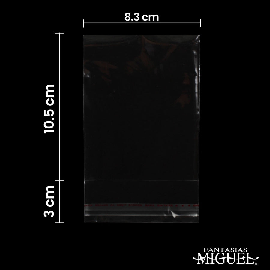 Art.4265 Bolsa Celofán con Sello Adhesivo 11x8+3cm 100pz