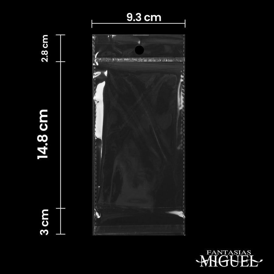 Art.4267 Bolsa Celofán con Sello Adhesivo 15.5x9+5cm 100pz
