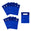 Fantasías Miguel Art.4449 Bolsa Ecológica 18x13cm 10pz Azul