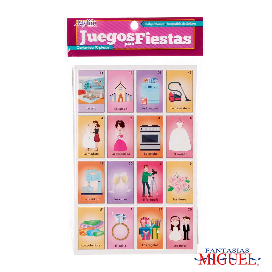 Art.4521 Lotería Despedida de Soltera 19.3x12.5cm 10pz