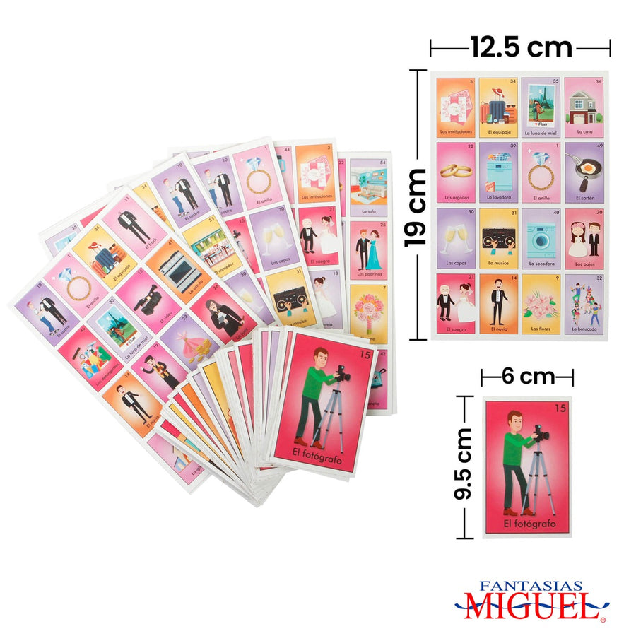 Art.4521 Lotería Despedida de Soltera 19.3x12.5cm 10pz