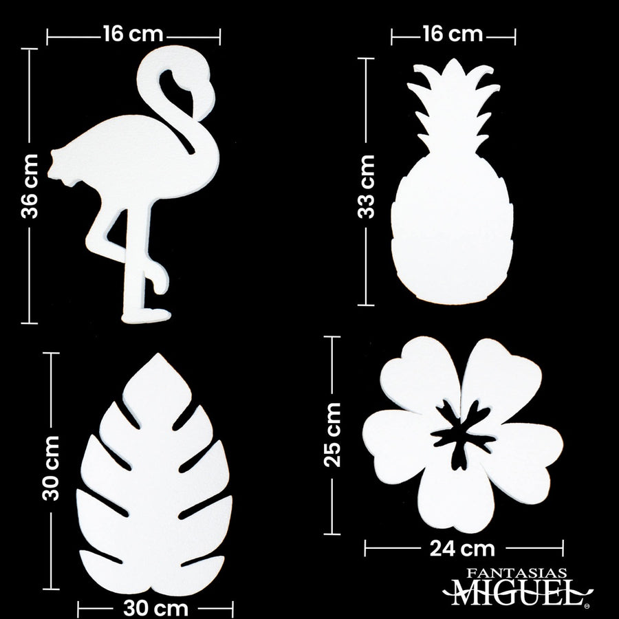 Art.4559 Kit De Unicel Tropical  4pz