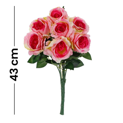 Fantasías Miguel Art.4565 Bush Grande Rosas Finas X7 43cm 1pz