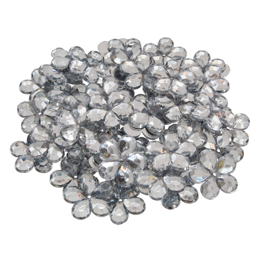 Art.4605 Piedra Acrílico Flor 25mm 50pz
