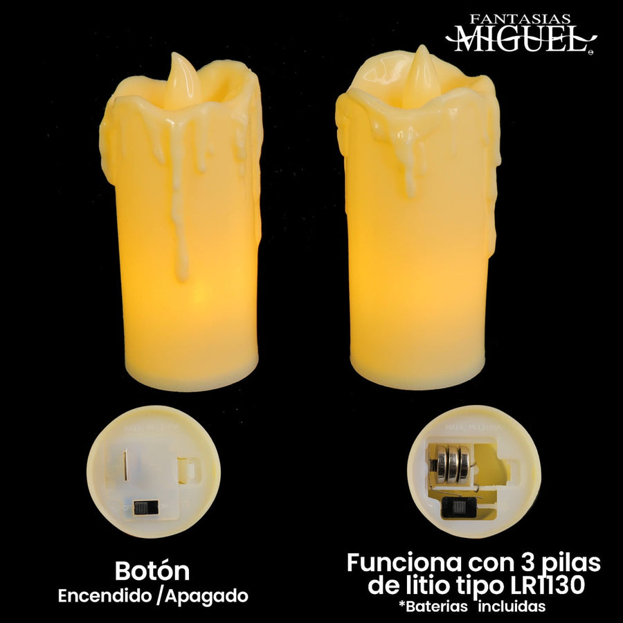 Art.4617 Vela Led 8x4x4.5cm 2pz