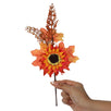 Fantasías Miguel Art.4753 Pick Otoñal Girasol Con Follaje 27cm 1pz