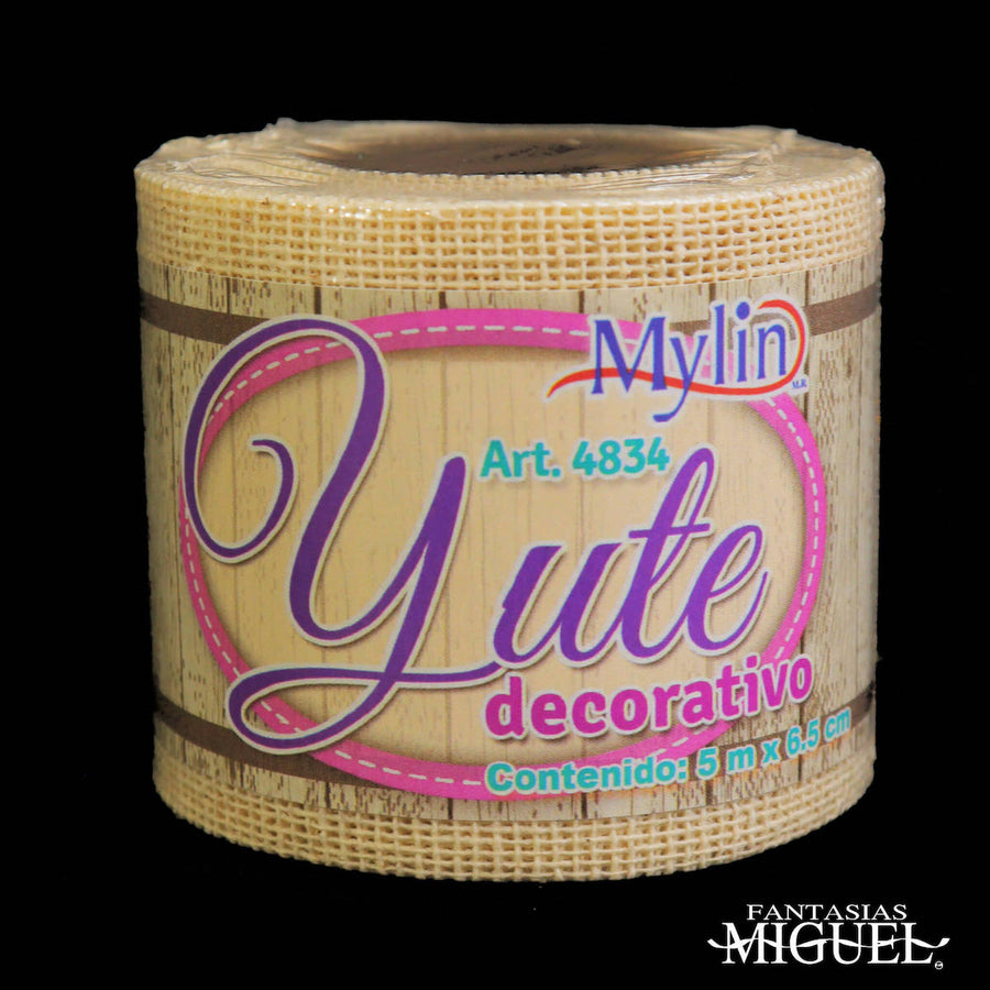 Art.4834 Carrete Imitación Yute 6.5cm 5m